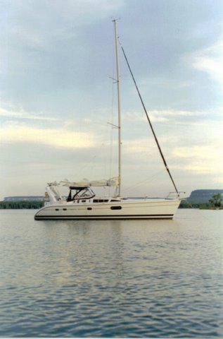 sailboat in bay