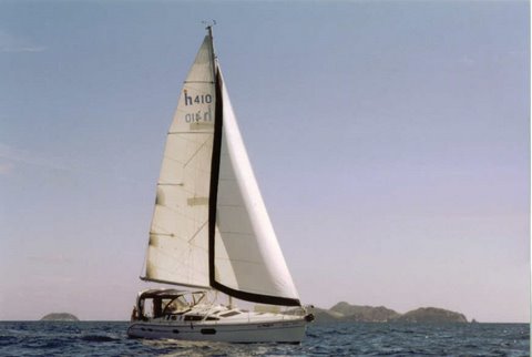 Hunter 410 in British Virgin Islands